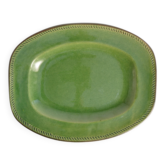 Emerald Green Stoneware Dish by Andersson & Johansson, Höganäs, Sweden