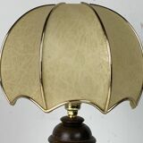 Wood Turned Mushroom Cocoon Table Lamp in the style of Charles Dudouyt