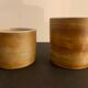 2 pots Pottery of La Colombe model sandstone flower 1970/1980