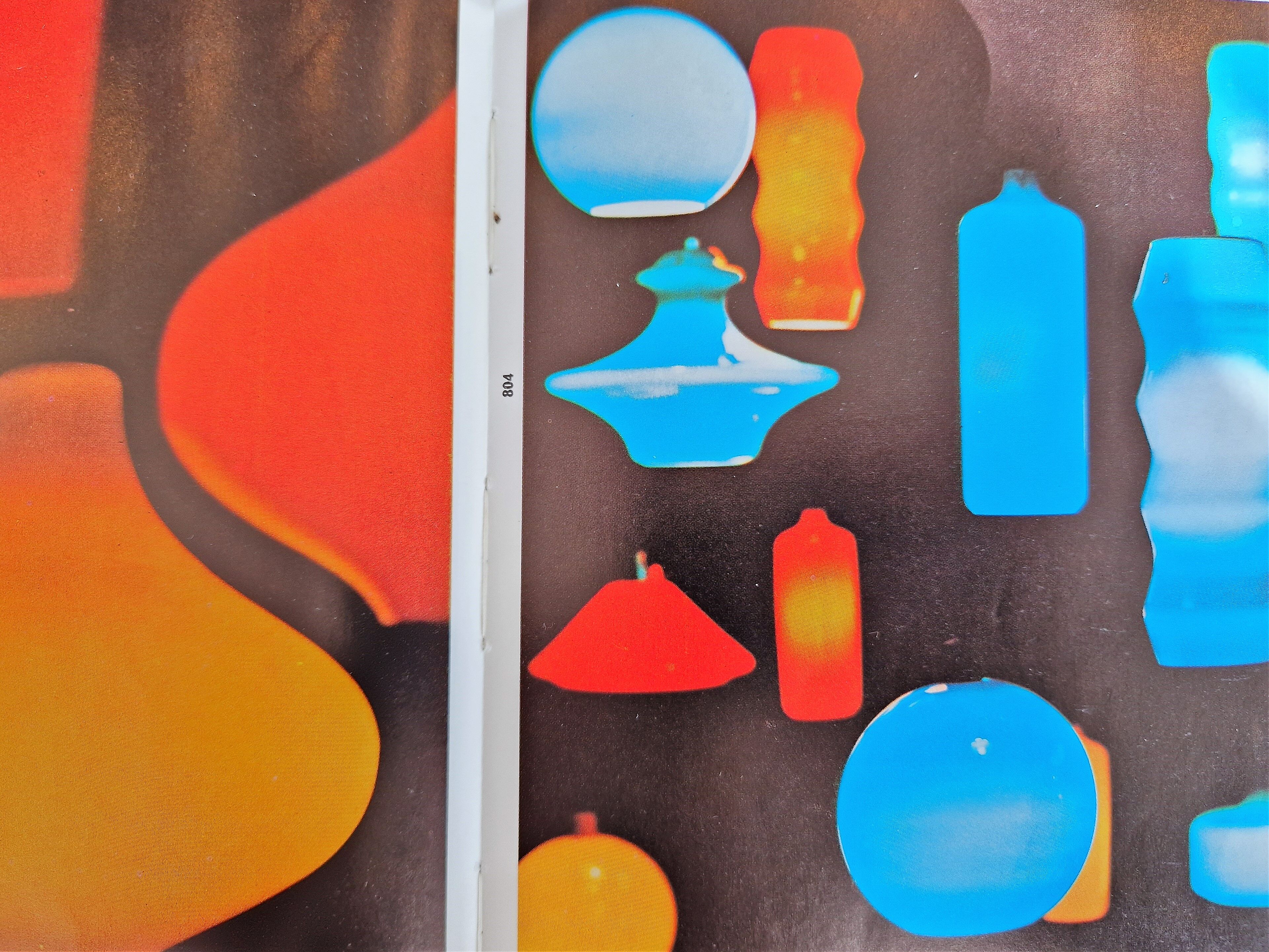 Blue colored Murano glass pendant lamp, Sweden 1960's