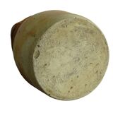 Pichet ancien en faïence française aux tons orangés