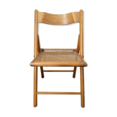 Chaise pliante cannée