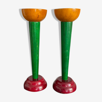 Pair of vintage Ikea candle holders