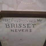 Triptych mirror of travel pocket lithographs p.b paris deposited around 1900