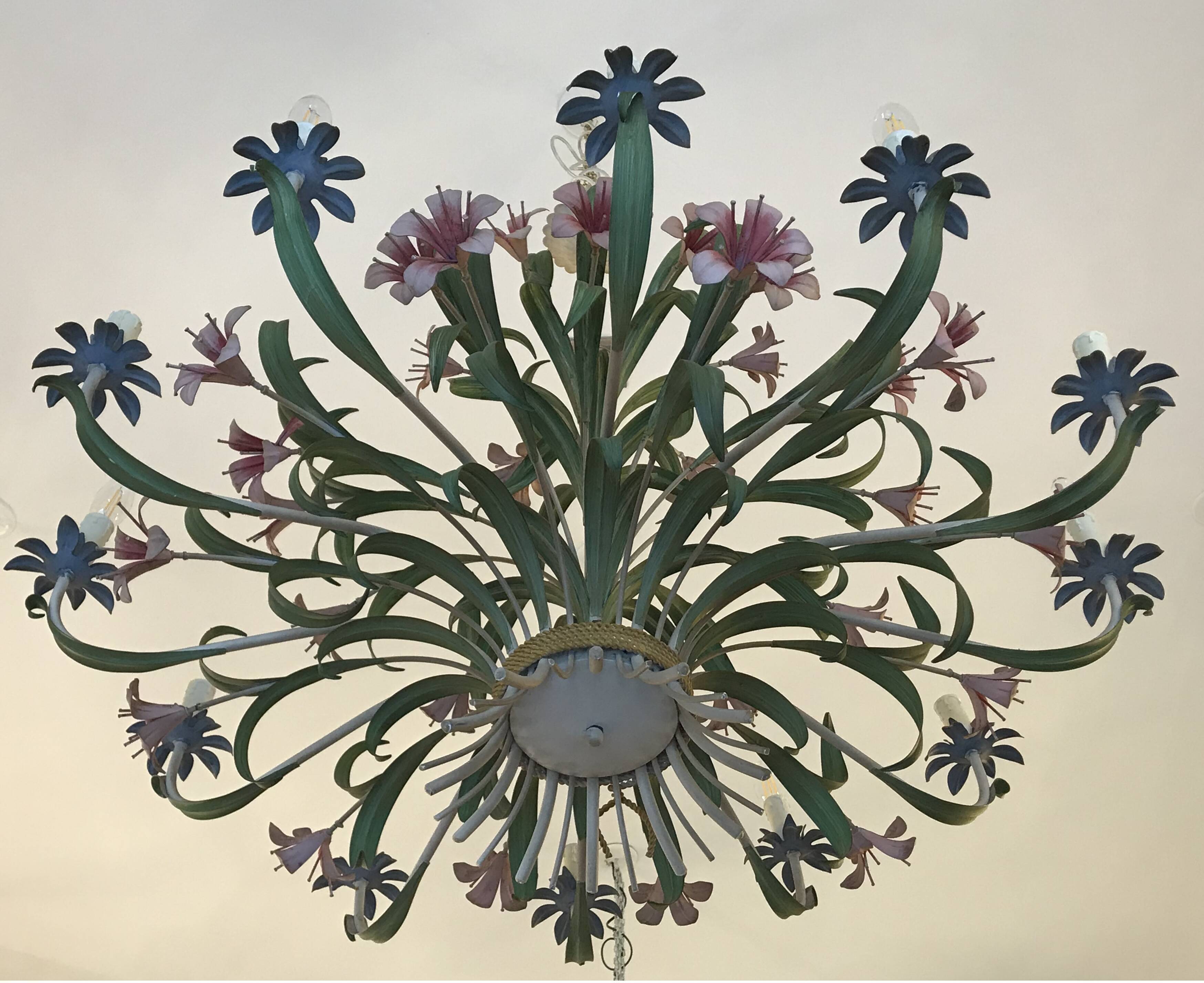 Chandelier with flowers
