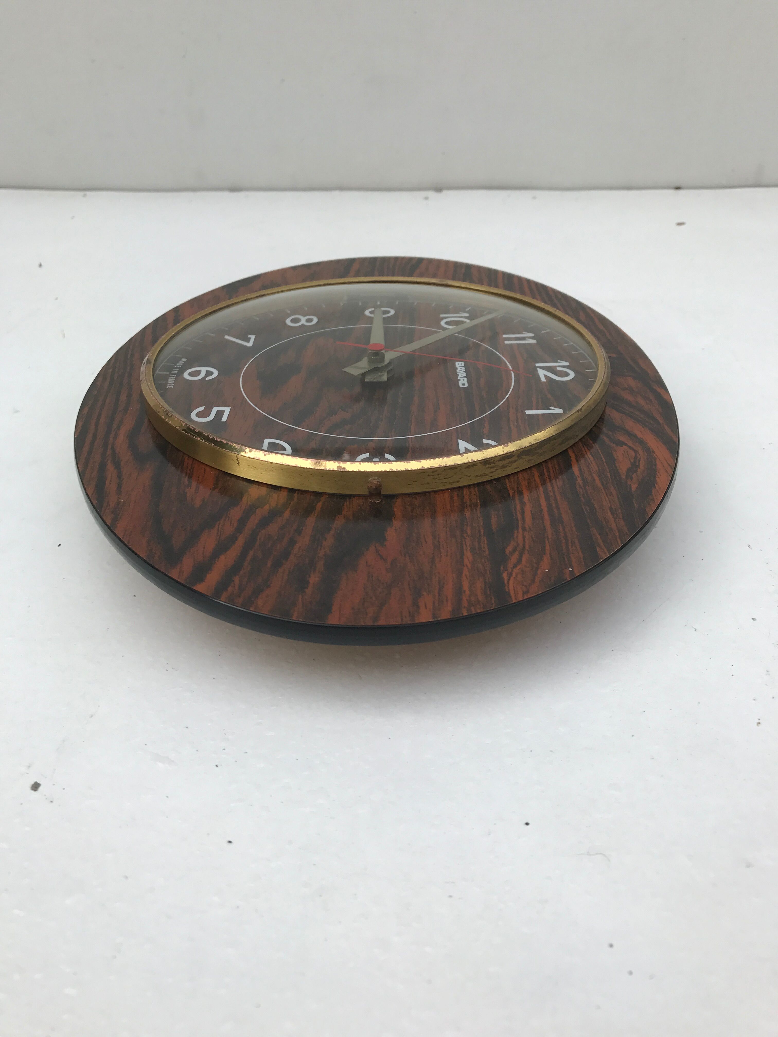 Clock old bayard in formica of the 1950s vintage