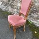 4 x Chaises Louis XV tissu + 2