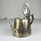 Antique silver-plated teapot from Sheffield, England, 1890-1910.