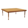 Mahogany coffee table, Italian design, 1970s, production: Italy