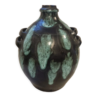 Vase ball with handles art deco year 30