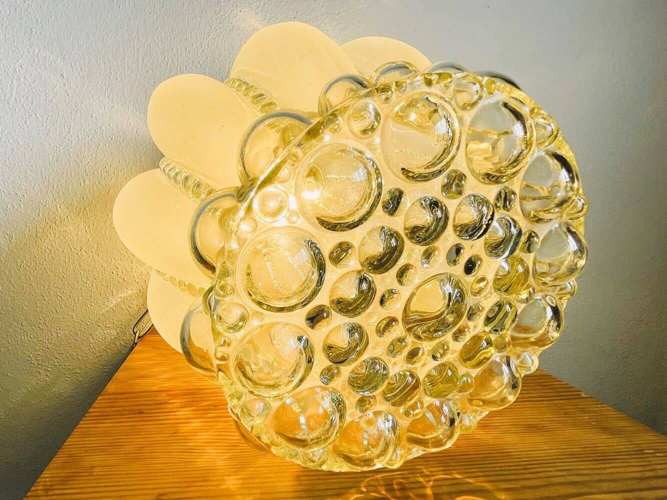 Large Frosted Bubble Glass Hanging Light