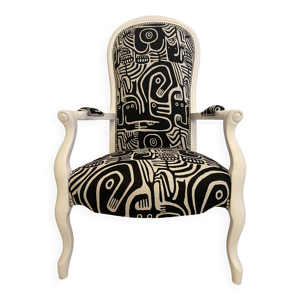 fauteuil voltaire, restauré