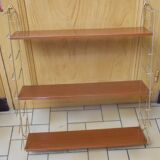 Wall mounted vintage metal shelf