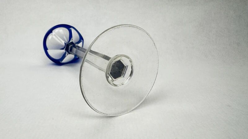 Set of 6 coloured double crystal liqueur glasses – Saint-Louis – Bristol model – H. 13 cm