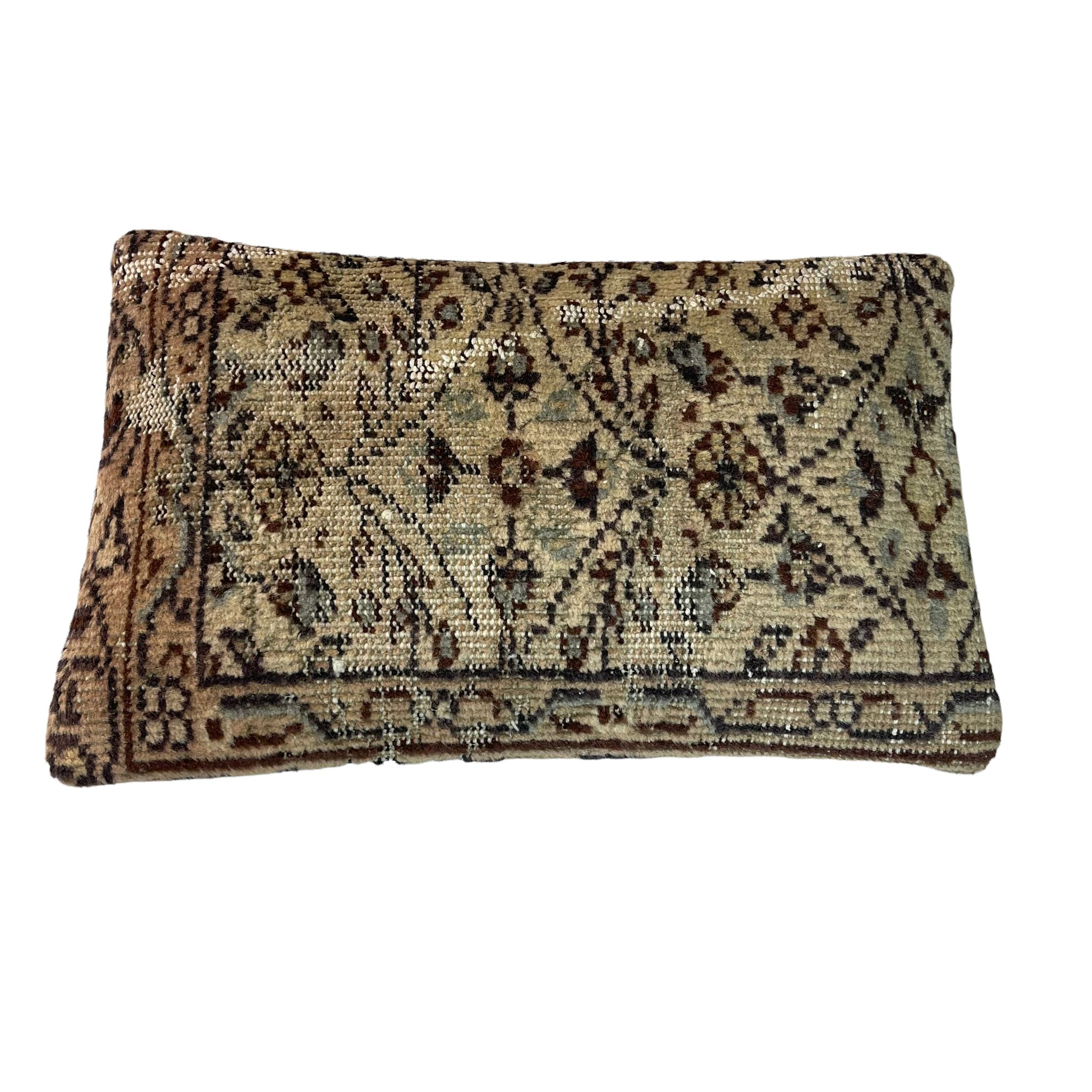 Housse de coussin de tapis turc vintage