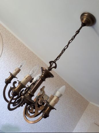 Wrought iron chandelier