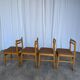 Set of 14 Vintage Scandinavian Dining Chairs / Yugoslav Wooden Bistro Chair