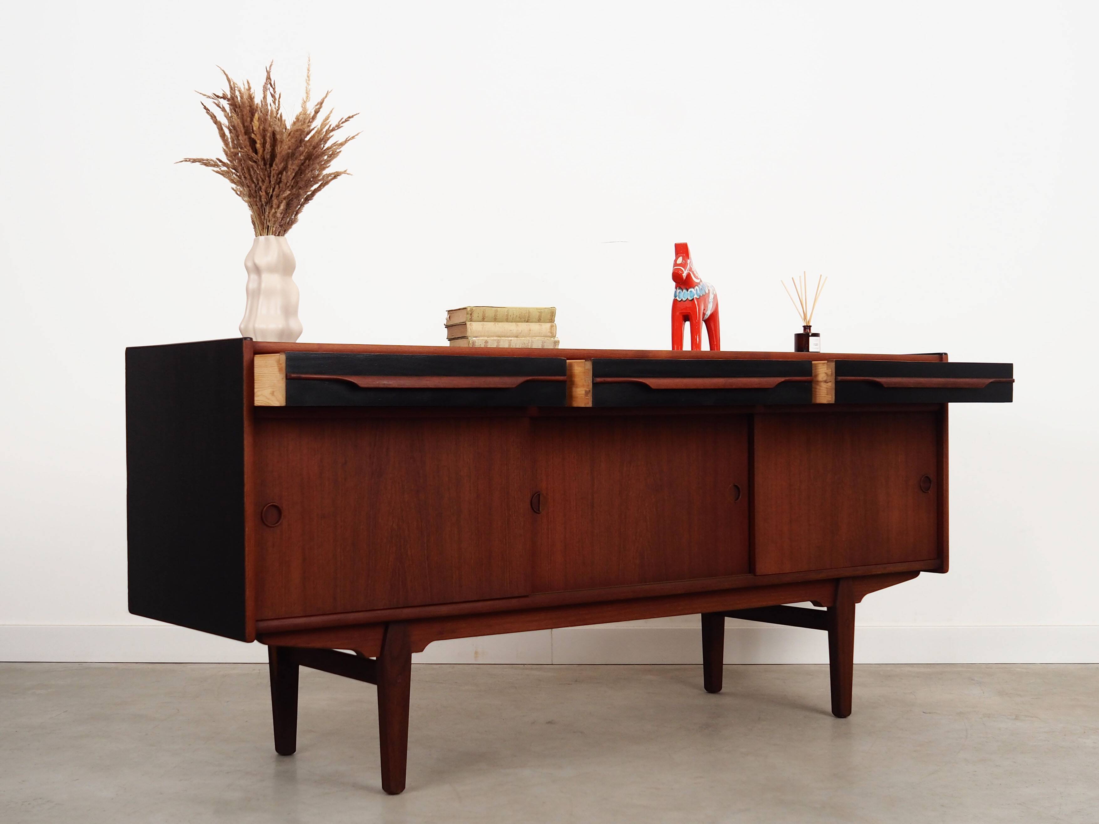 Teak sideboard, Danish design, 1970s, produced in Denmark