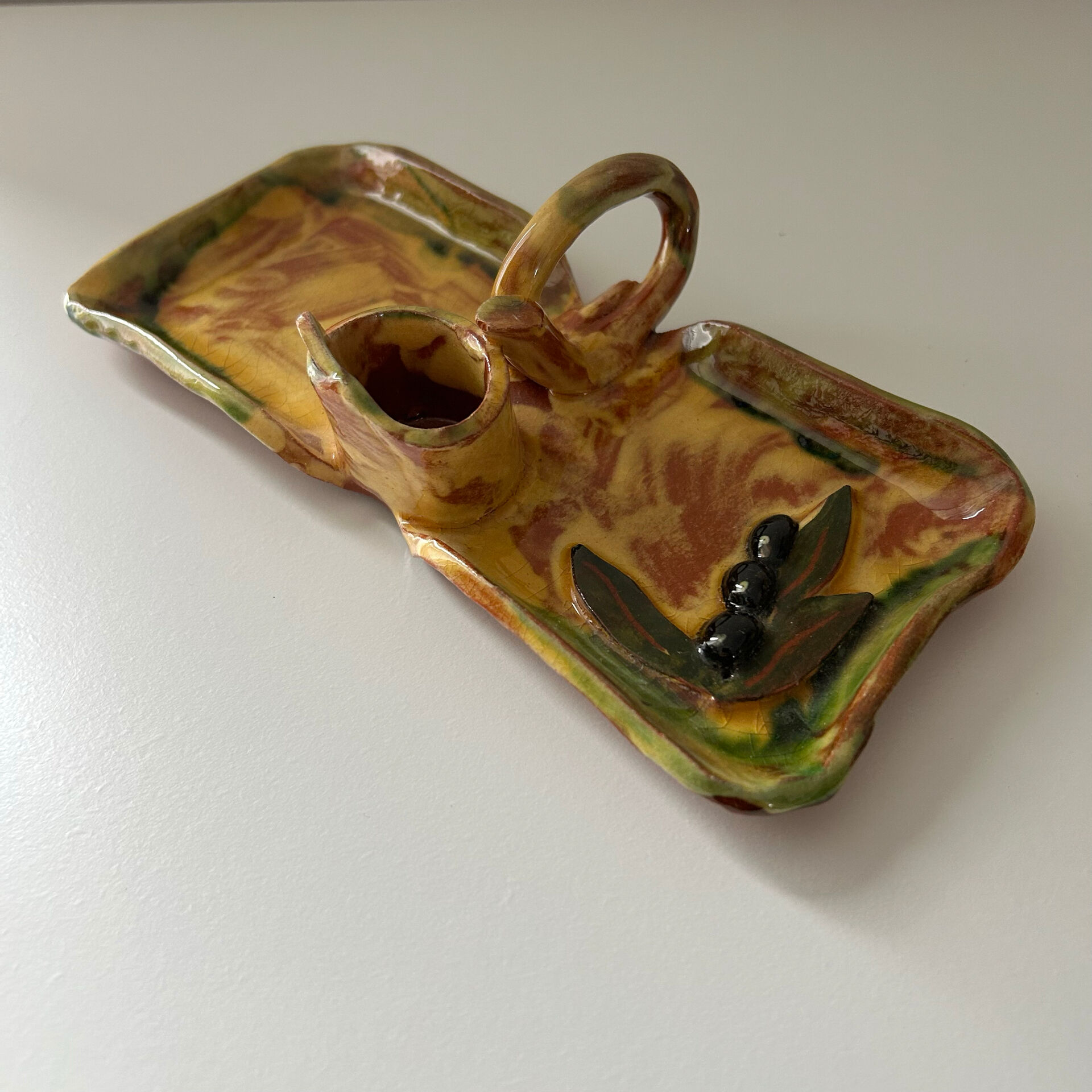 Artisanal Provençal candlestick