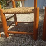 set of 4 mulched pine chairs