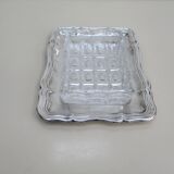 Butter silver metal and glass