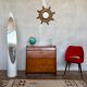 Vintage Scandinavian look shoe cabinet