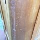 Vintage wardrobe with compass feet in beech