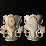 Paire vases d'église