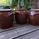 Glazed stoneware grease pot