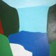 Canvas painting "Waterfall" signed