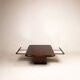 Coffee table model 2315 in parchment and mirrors by Giorgio Tura for Tura, 1980
