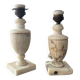 Pair of marble lamp bases from the 1950s.