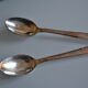 12 small spoons metal silver art deco