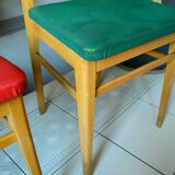 2 vintage beech chairs