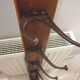 Bistro coat rack has 6 cast iron pads