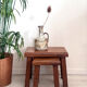 Vintage brutalist eiken nesting tables 1970’s