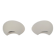 Semi-Circular Plaster Wall Lamps from Atelier Sedap 1990, Set of 2