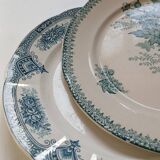 3 mismatched old plates