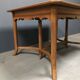 Dutch oak kitchen table in art deco style from the 1930s