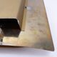 Pair of brutalist wall lights Boréns model 6477 in perforated brass – Sweden