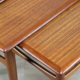 Tables gigognes scandinave en teck, 1960