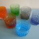 6 vintage whisky glasses Geoffrey Baxter Whitefriars