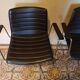 designer brown leather armchairs