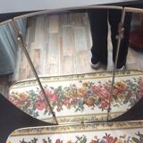 Hairdresser of the 50s and 60s with triptych mirror