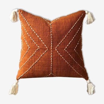 Handmade cotton bohemian cushion