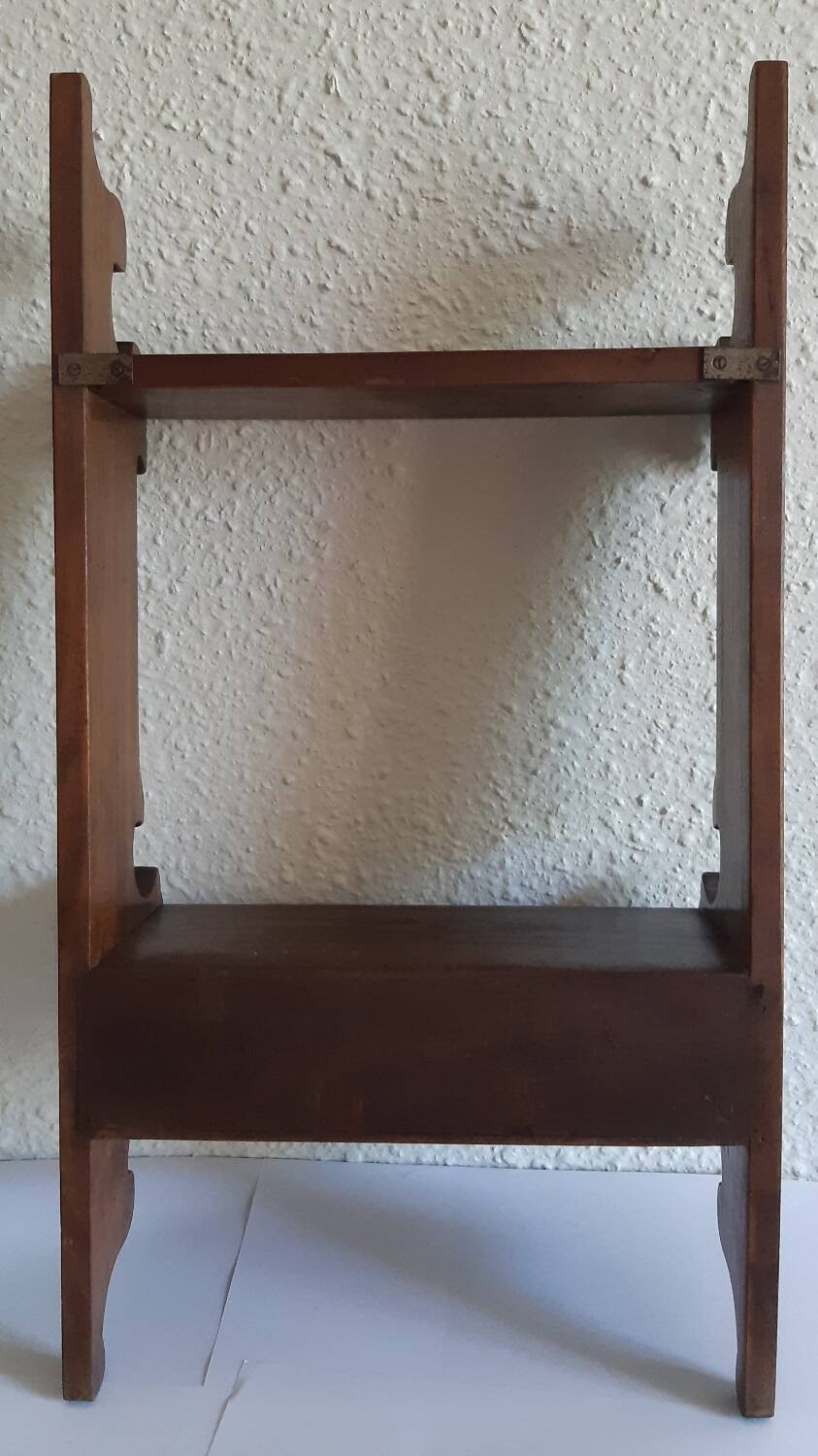 Wooden wall shelf