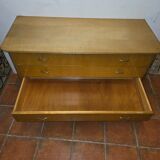 Vintage elm commode from the 1960s.