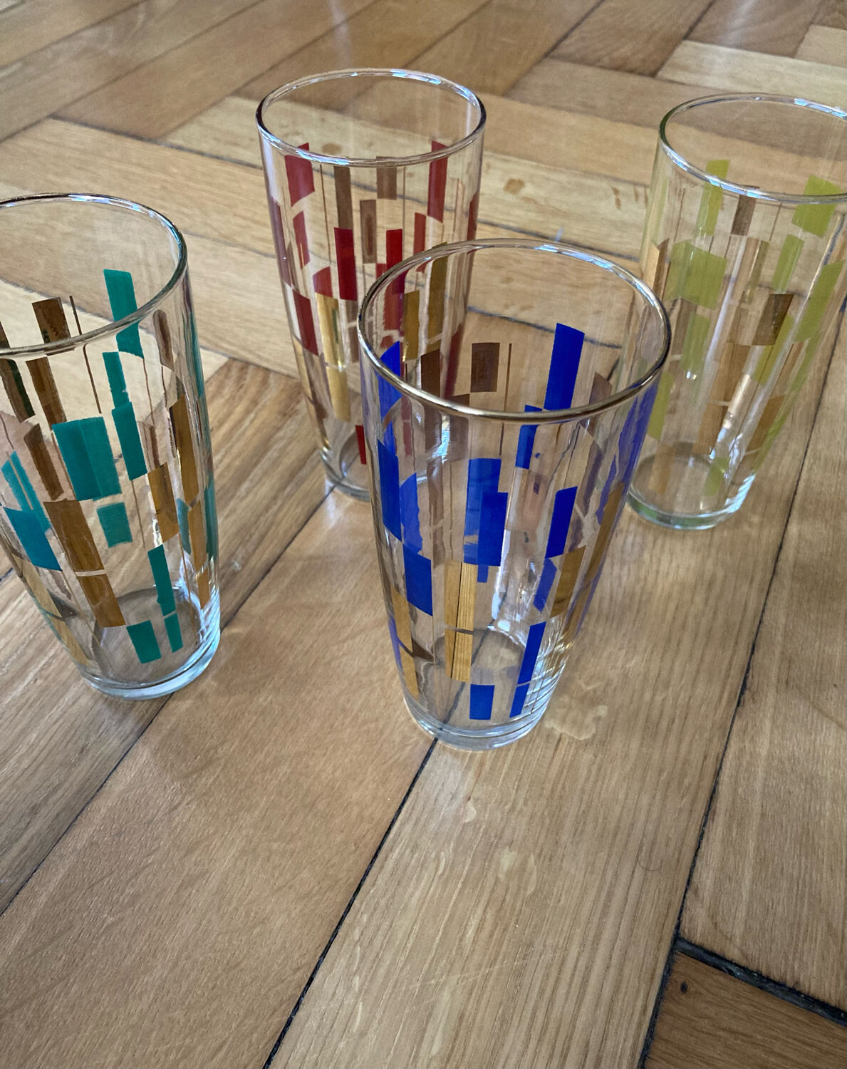 Verres à orangeade vintage 60s
