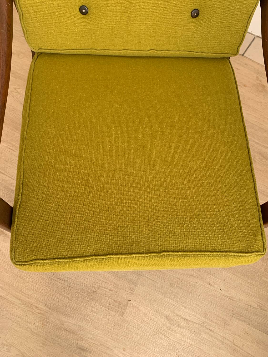 Scandinavian armchair in solid teak