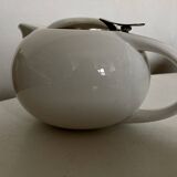 Space Age Porcelain and Steel Teapot